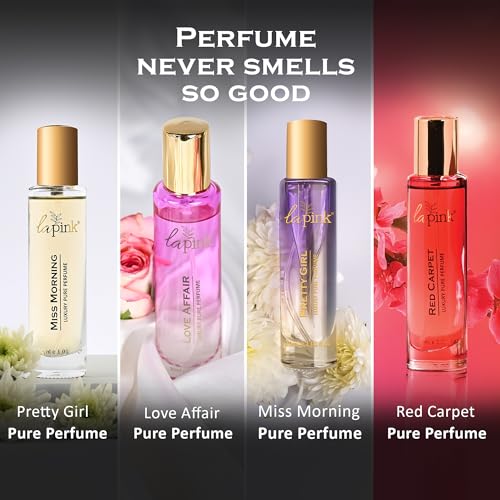 Image of La Pink Luxury French Pure Perfume Valentine Gift Set for Woman 120ml | Travel Friendly Long Lasting Fragrance Set for Women | Ideal Gift for Every Occasion | (30ml x 4)