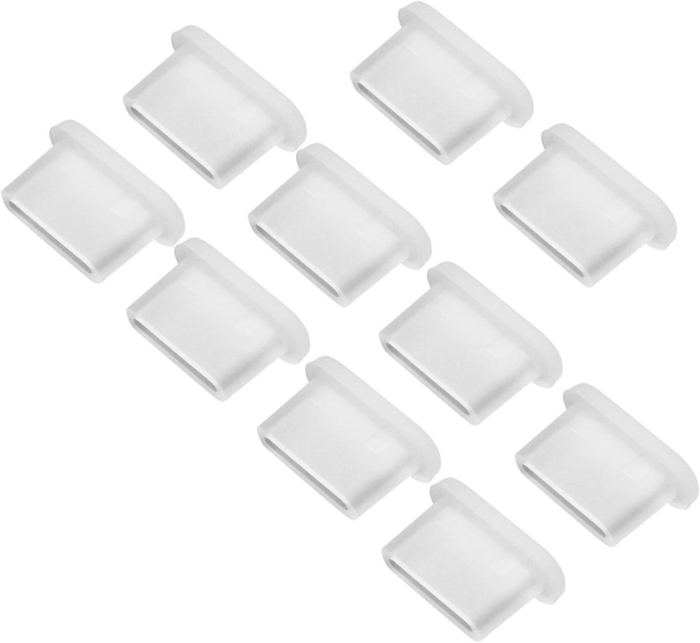 10 Pcs USB C Port Cover - Mobile Phone Dust Protector,Soft Silicone Type C Anti Dust Plug Waterproof USB C Plugs Protection Accessories,Anti-Dust Plugs Port,Maintenance,Upkeep and Repairs (White)