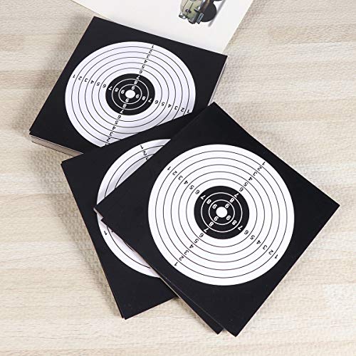 LIOOBO 100 peças de papel de tiro alvo flecha arco contato alvo treinamento papel alvo papel papel a