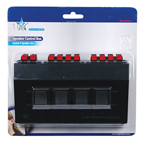 HQ Speaker Control Box 4-Way (PRE Switch-4) 016655...