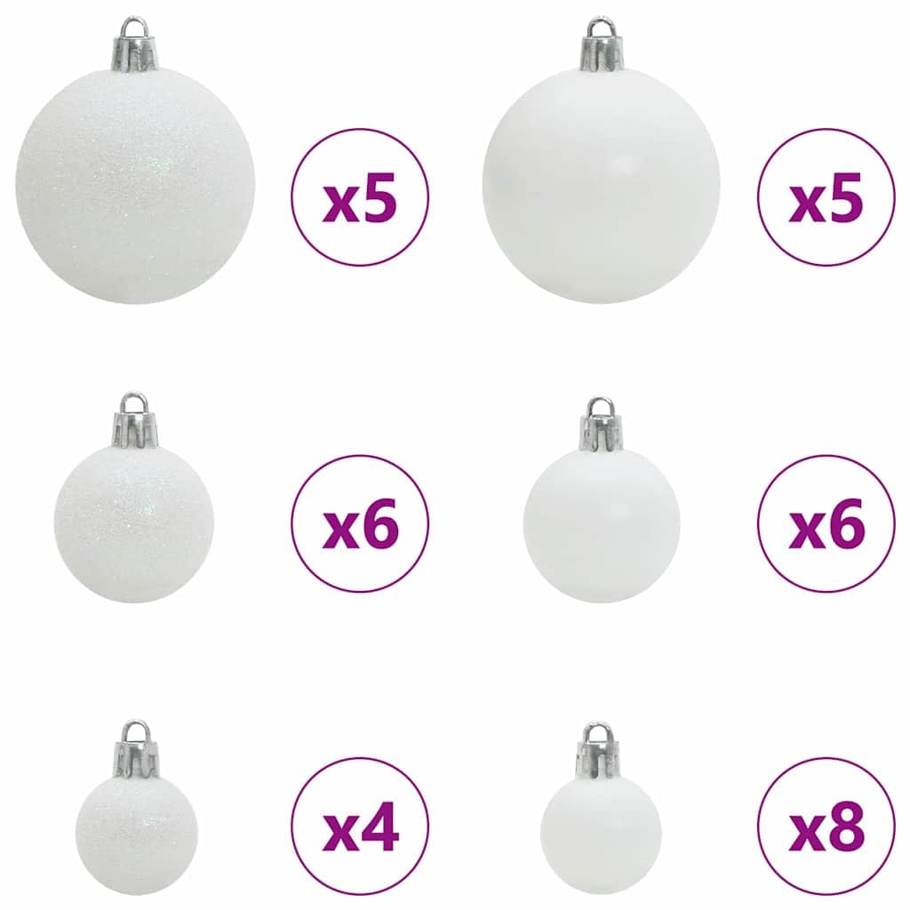 Künstlicher klappbarer Weihnachtsbaum Grün 150 cm, aus PVC und Stahl, mit 150 warmweißen LEDs, ideal für Festliche Innendekoration zu Weihnachten