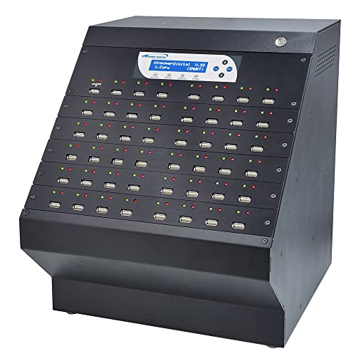 Vinpower Digital USBDupeBoxES Standalone 1 to 47 Multiple USB Flash Pen Drive and External USB Hard Drive HDD/SSD Copier Duplicator and Eraser with Asynchronous Operation