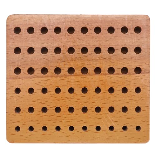 Holz-Werkzeugständer für Schraubendreher, Locher, Werkzeugaufbewahrung, Organizer-Rack, 60 Löcher