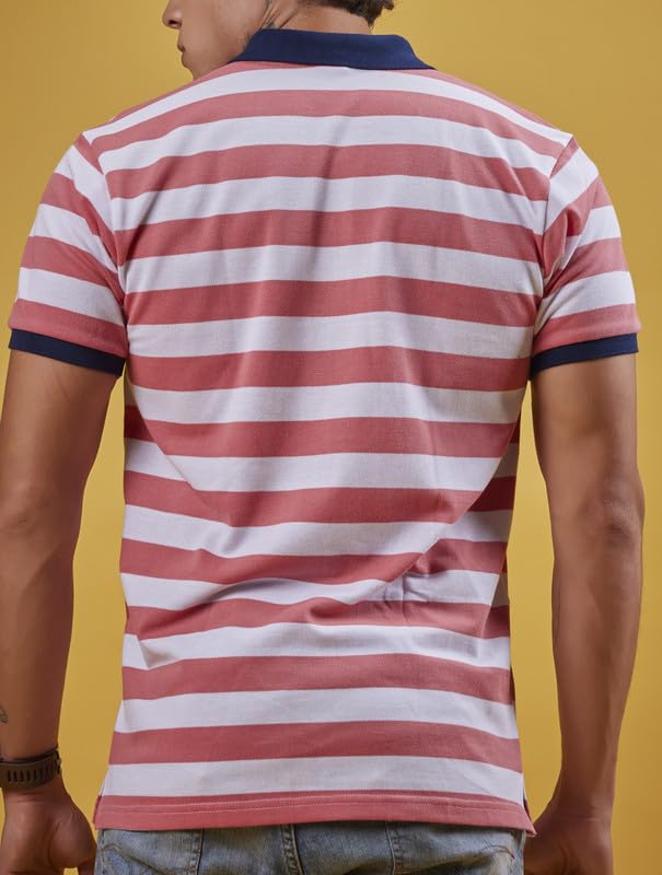 Image of 3BROS Men's Collor Neck Polo T-Shirt, Anti Stain and Half Sleeves, Cotton Blend, Regular Fit Tshirt for Men || Mens t Shirt