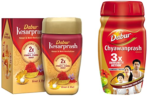 Image of Dabur Chyawanprash - 950g & Dabur Kesarprash 900g