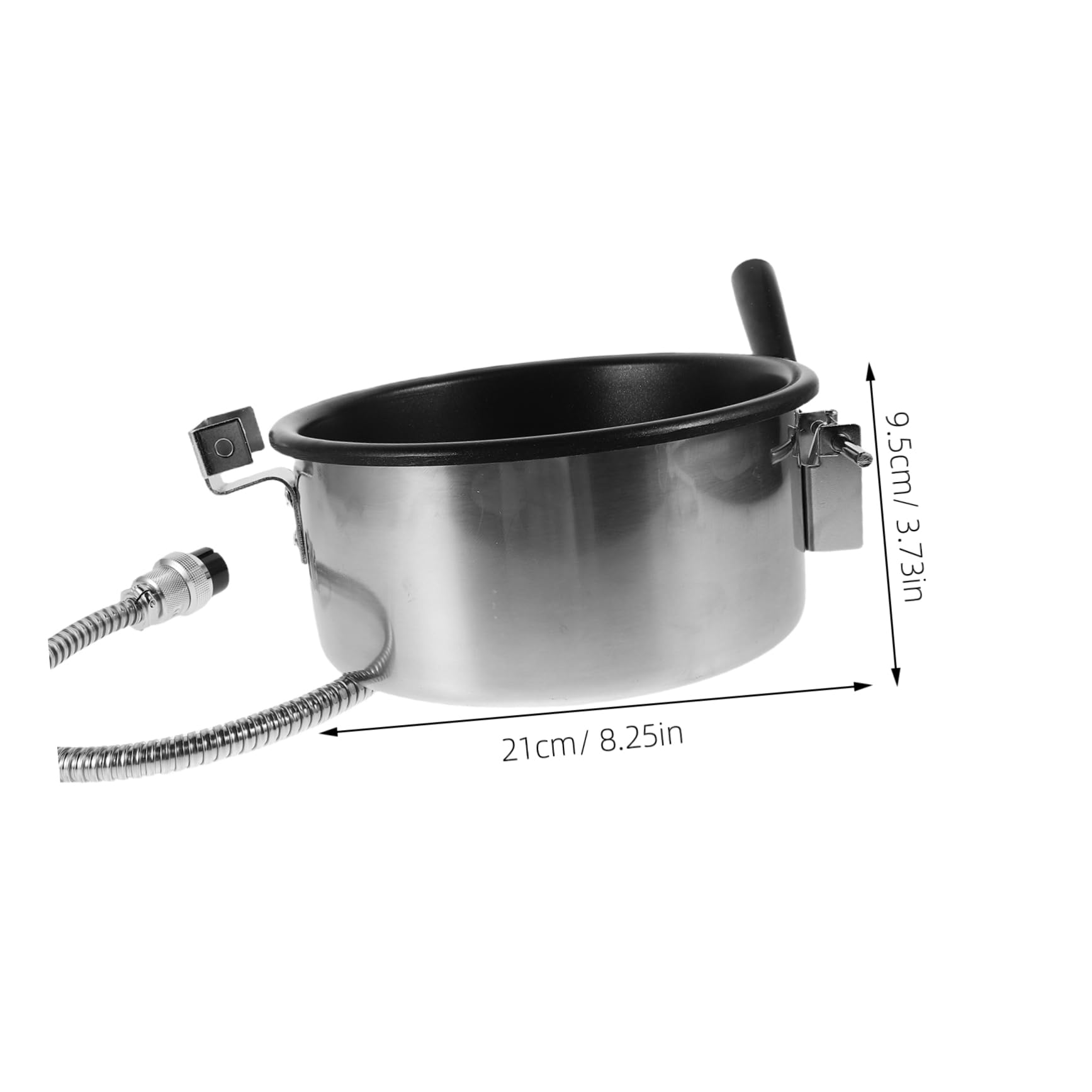 PRETYZOOM 8Ounce Popcorn Kettle Pot Nonstick Aluminum Alloy Replacement for Home Popcorn Machines for Family Gatherings and Events Quick Heating Accessory for Enhanced