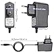 DMX Konsole Zubehör 12V DC Netzteil, 12V Gitarre Pedal Netzteil, 12 Volt 1000mA Ladekabel für Klavier Keyboard, Gitarre Effekte Pedal Adapter Mittlere Negative Elektrode