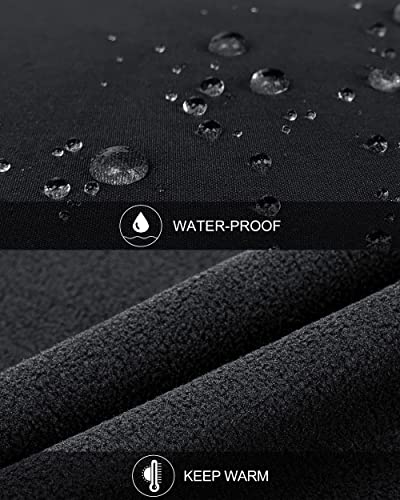 33,000ft Mens Softshell Gilet Activewear Vests Windproof Fleece Lined Outerwear Zipped Pockets Sleeveless Softshell Jacket for Leisure, Golf, Travelling Black L - Image 3
