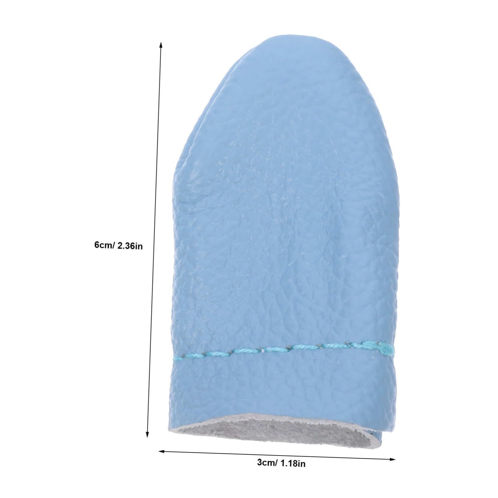 OSALADI 20Pcs Leather Finger Protectors for Sewing and Knitting Durable Thimbles for Felting Random Color Flexible Design for Comfort Finger Guards for Crafting