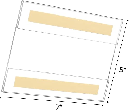 Miniatura 10 de Portarretratos acrílicos horizontales de 8.5 x 11 pulgadas, marco de pared de plástico transparente con cinta de doble cara para oficina, hogar,