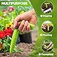 Milifox Blumenzwiebelpflanzer,Zwiebelpflanzer,Garten Saatgut Dibber Werkzeug für Gartenarbeit,Hand Pflanzhilfen für das Pflanzen von Samen und Zwiebeln,Pikierstab für Gartenliebhaber(Hellgrün)
