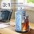 PUREPLUS Countertop Reverse Osmosis Water Filtration System, 5 Stage Countertop Water Filtration, Portable Instant Hot Water Dispenser, No Installation Required, Blue