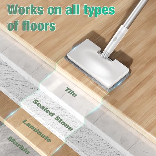 Image of 11-in-1 Steam Mop - Detachable Handheld Steam Cleaner with 380mL Tank, 260℉ Floor Steamer for Hardwood, Tile, Grout, Windows, Bath & Kitchen - 3-Level Steam Control, Multi-Purpose Floor Steam Cleaner