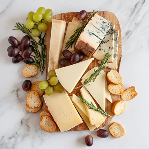 Igourmet Italian Cheese Tasting Sampler Gift Box (2 Pound) - Includes: Provolone Piccante, Grana Padano, Mountain Gorgonzola Blue Cheese, Pecorino Toscano, Cheese Serving Knife, And Crackers #TOP2
