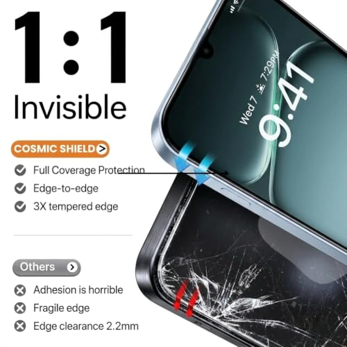 Image of Tempered Glass Screen Protector Guard for Oneplus N6x | Anti Reflection Technology, Military Grade, Extreme Touch Response, Easy Install Kit