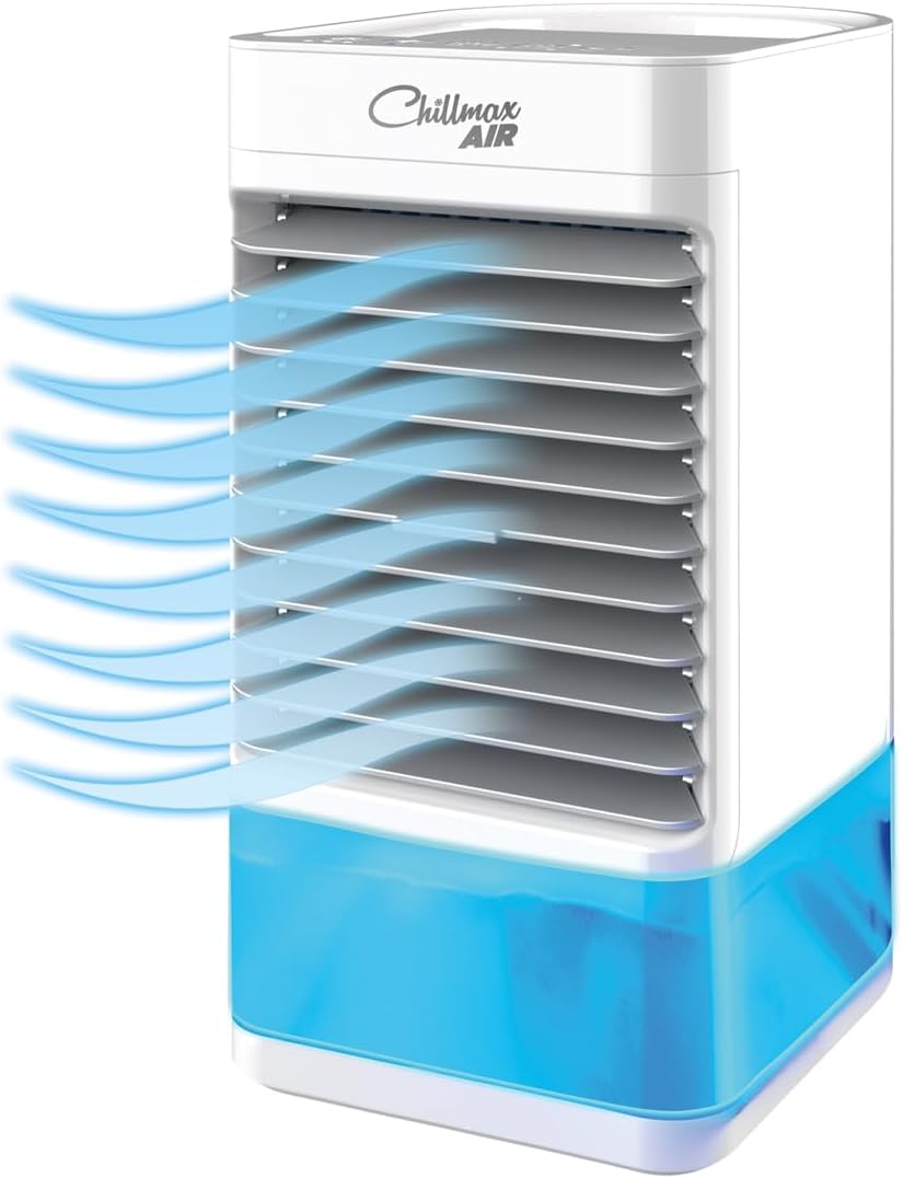 JML Chillmax Air Pure Chill XL unit with cool air flowing out