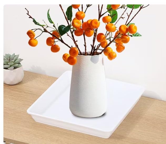 陶器製　大きな角型トレー　受け皿　盆景皿 Amazon | Bykiyevm 植木鉢トレイ 4個セット 大型四角 受け皿 園芸