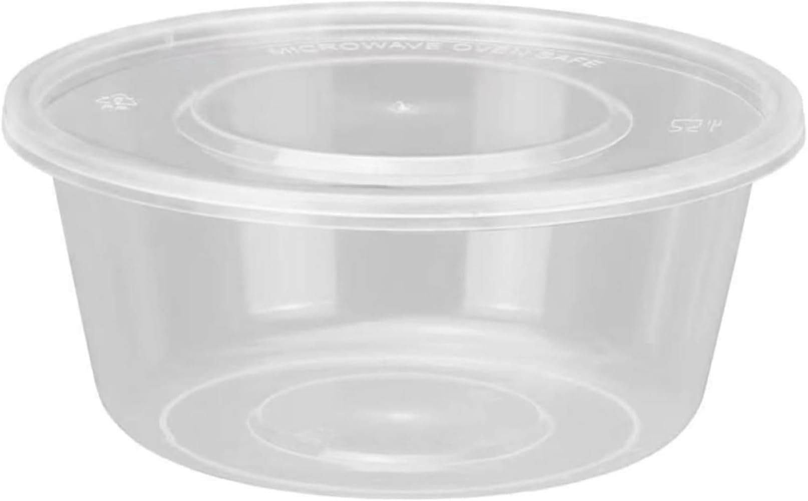 Amazon｜Wyazziv 50個 - 使い捨てプラスチック製デリ食品保存容器 蓋