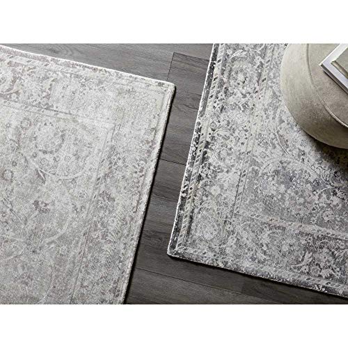Solo Rugs Royal Contemporary Transitional Loom Knotted Area Rug, Mist, 5' X 8' #TOP7