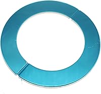 Vista 5 de 4 piezas de identificación de 2.0 pulgadas de acero inoxidable con brida dividida de pared, cinta autoadhesiva, cubierta de placa redonda