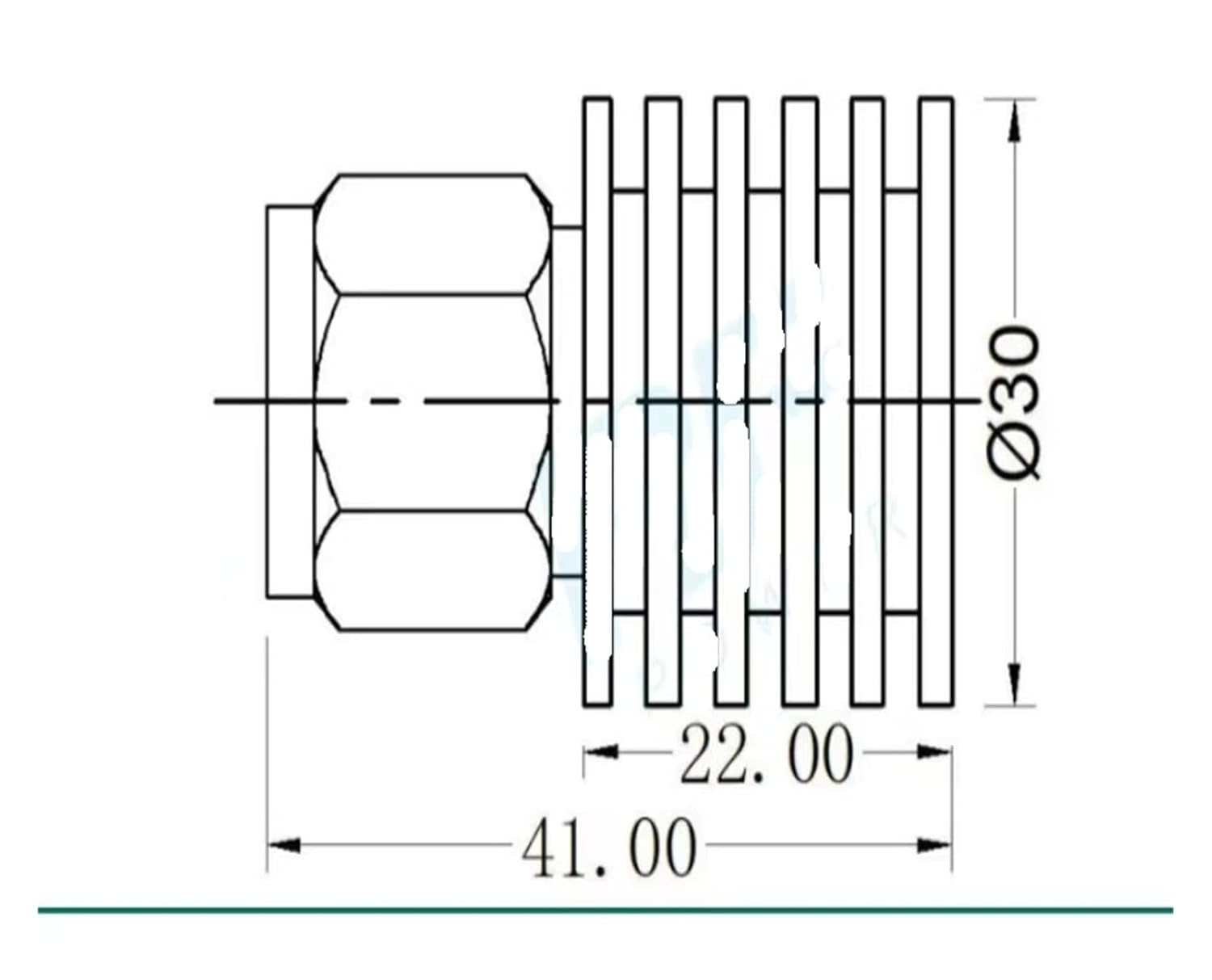 5W N-Type Male Connector, 50 ohms DC-6GHz Dummy Load