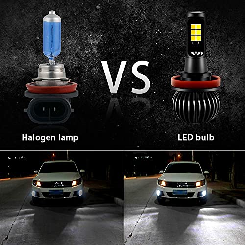Ciihon H11 H8 H9 Led Dual Color Fog Light Bulbs Lamp 35W 6000K White+ 3000K Yellow1900Lm H11 Led Fog Light Switchback H11 Led Fog Lamp Drl Bulbs Replacement Pack Of 2 #TOP5