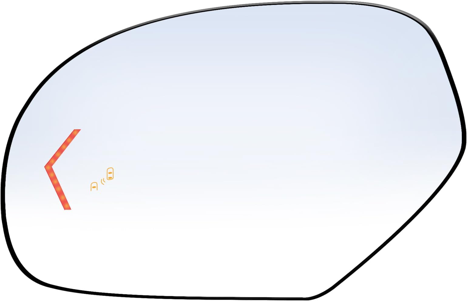 Driver Side Replacement Mirror Glass compatible with 2009-2014 Cadillac Escalade, ESV, CHEVY Suburban, Tahoe, GMC Yukon XL, Heated with Blind Spot Detection, LH