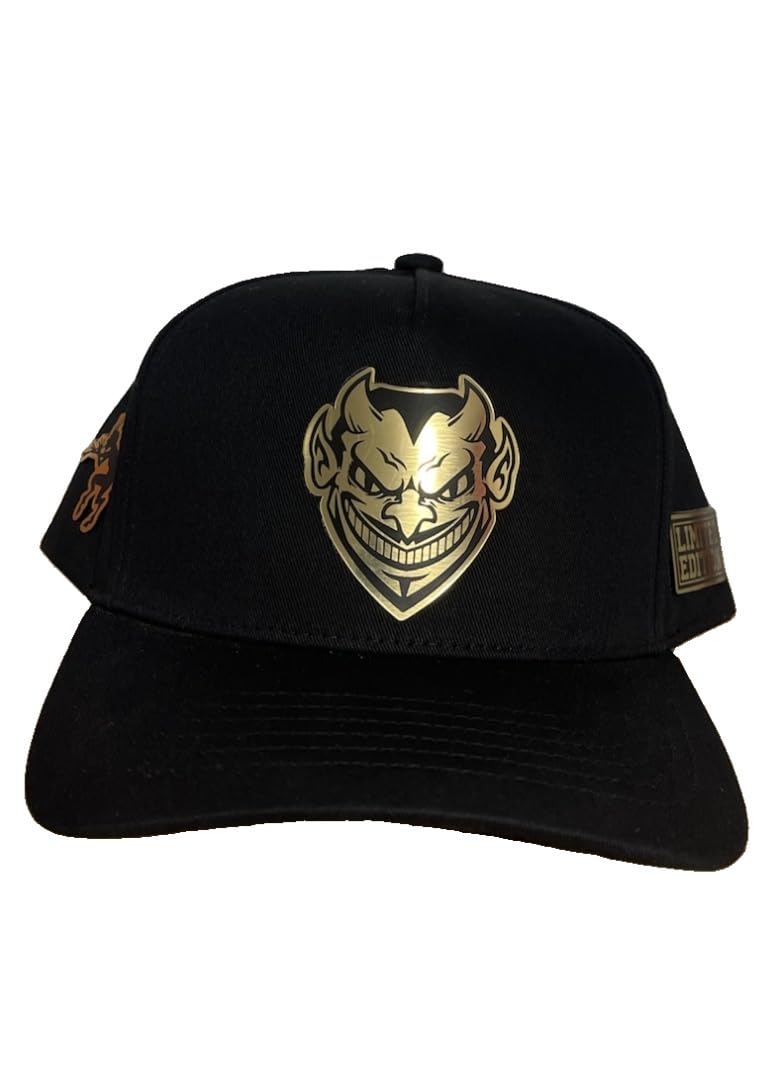 Gorra de Diablo,Gorra de béisbol,Gorra Ajustable Negra para Hombres,Trucker Cap Black
