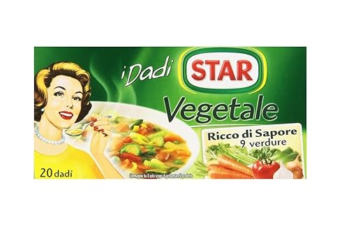 Star Cubos de caldo "Il Mio Dado Vegetale", sabor a verduras * paquete de 20, 0.03 onzas cada uno * importación italiana