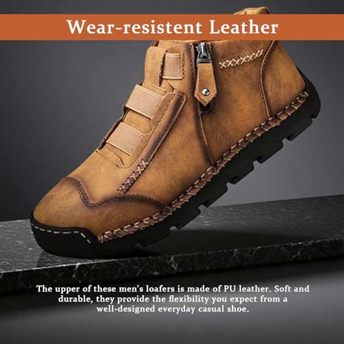 Matufit Shoes for Men, Matufit Orthopedic Loafers, Men's Genuine Leather Waterproof Non-Slip Fashionable Orthopedic Shoes3