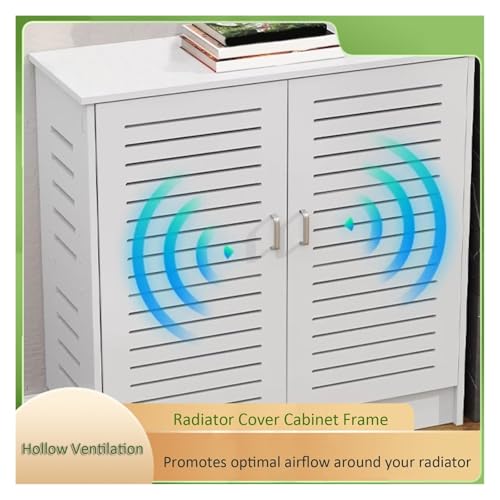 Cache-radiateur avec étagère armoire en bois pour maison