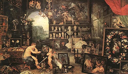 Toile Jan l'Ancien Brueghel pour sublimer l'ambiance chaleureuse d'un salon contemporain