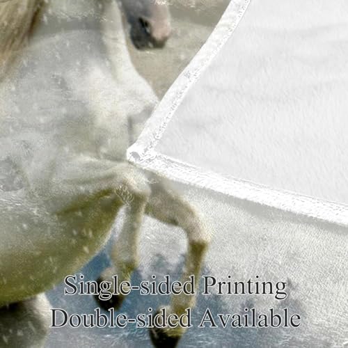 Couverture microfibre chaude et douce jeté de canapé licorne - 4