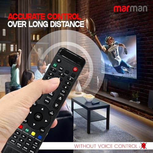 Image of marman Compatible with Intex TV Remote Control Original Model SH3204 SH4004 Suitable for LED LCD Tv Non Voice Command - Match Exactly with Existing Remote Key by Key for Better Performance