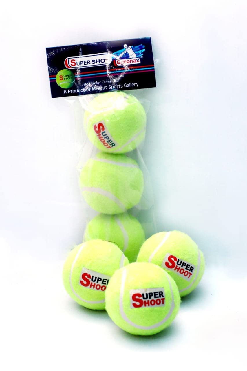 Super Shoot Cricket Tennis Ball Light Weight (Pack of 12)
