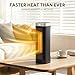 17 Inches Space Heater, 1500W Electric Heaters for Indoor Use with Thermostat, 70° Oscillation, 5 Modes, Remote, 12H Timer, Quiet Portable Heater for Office, Bedroom, Large Room