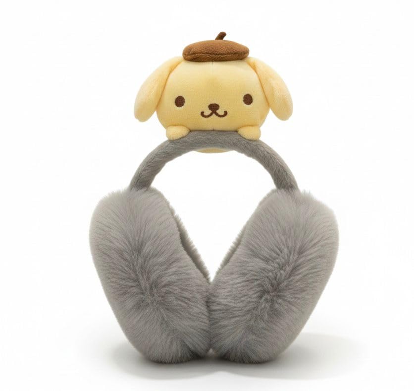 Cute Puppy Plush Winter Earmuffs for Kids & Adults | Soft Warm Ear Muffs for Winter Outdoor | Adjustable, Foldable & Lightweight | Cartoon Hair Accessory for Girls & Boys-image-2
