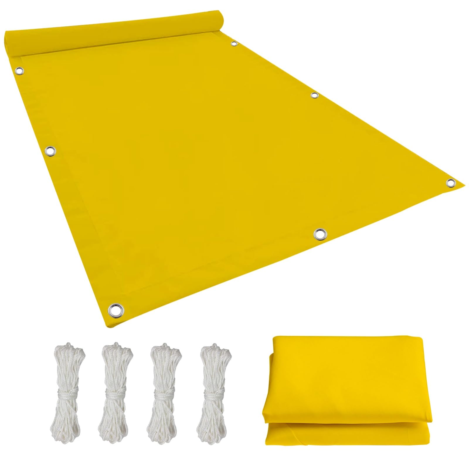 Voile de soleil d'ombre imperméable rectangulaire anti-UV pour jardin