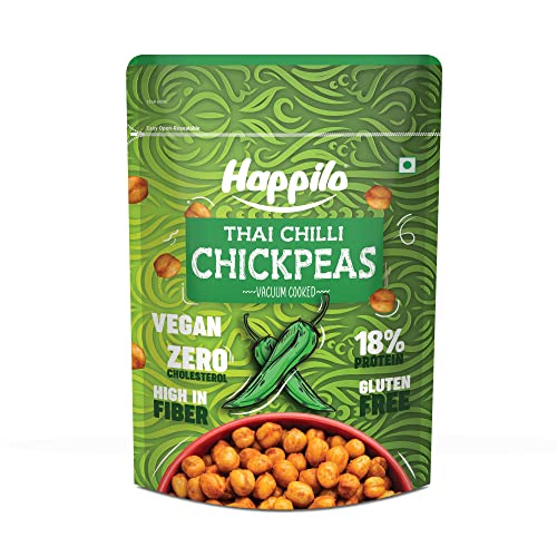 Image of Happilo Premium Super Snack Thai Chili Chickpeas 110g, Crunchy and Delicious, Super Healthy