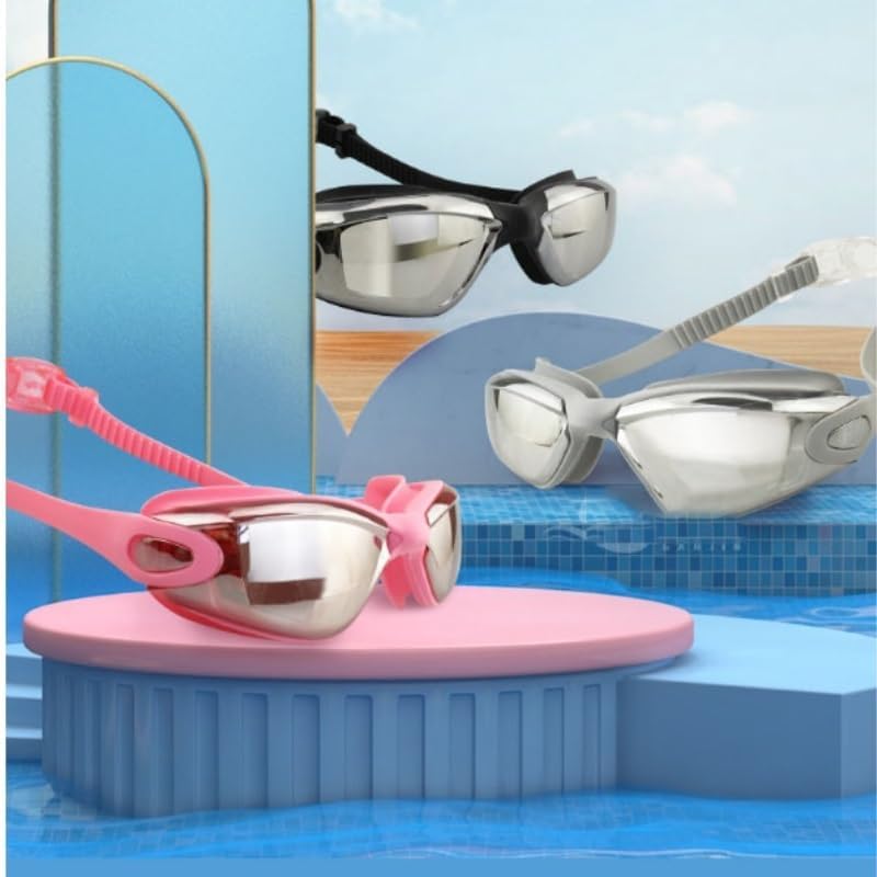 Racing Swimming Goggles Adjustment Professional Waterproof and Fog-proof Electroplated Glasses
