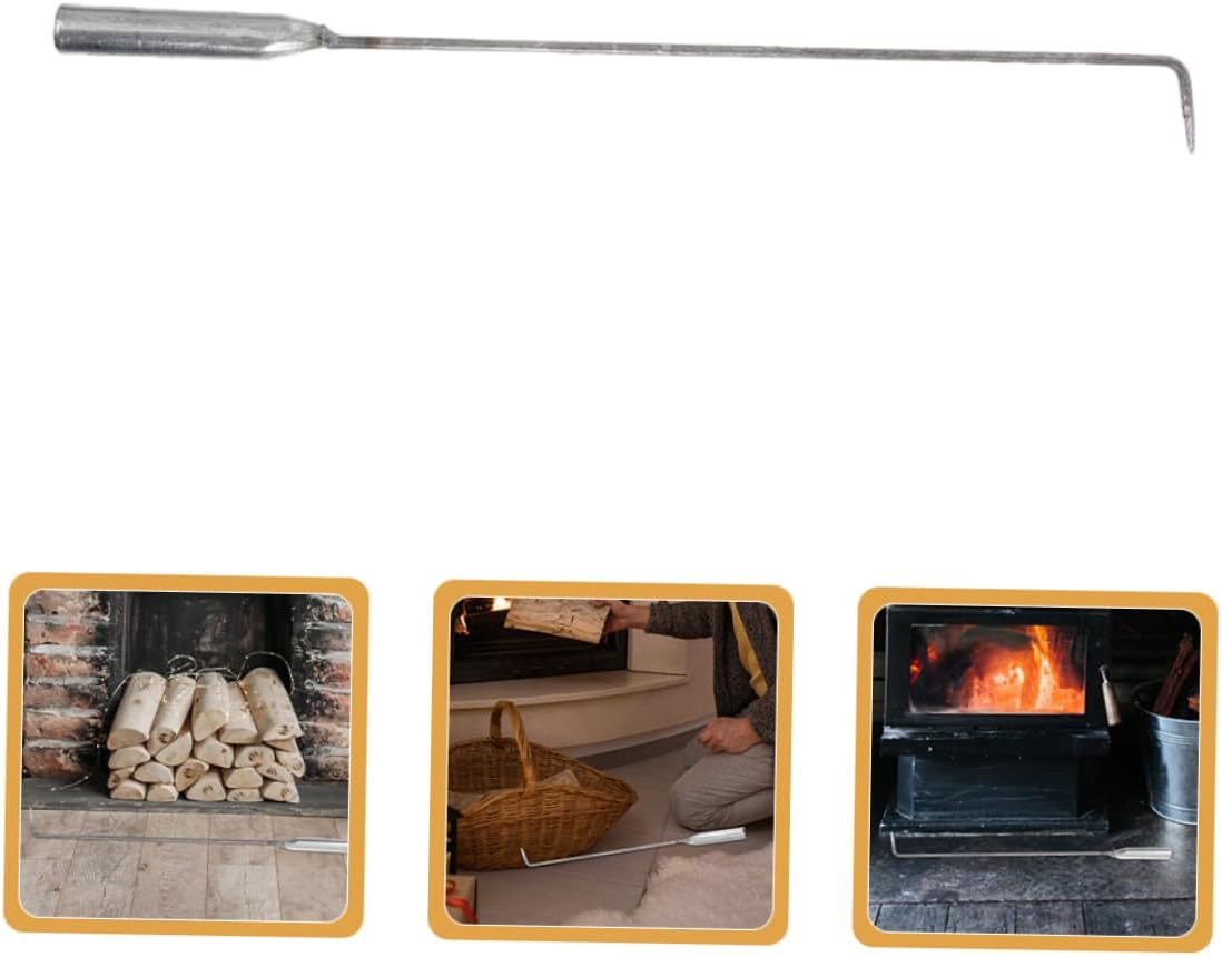 4Pcs Extra Long Fire Poker Heavy Duty Hook for Indoor Fireplaces Outdoor Fire Pits and Camping Portable and Lightweight Fireplace Tools for Efficient
