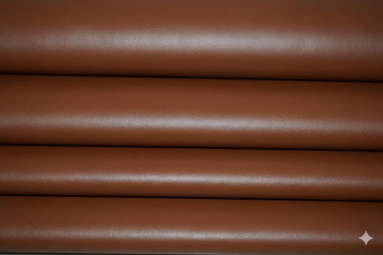 Brown PU Mix Artificial Leatherette Fabric for Upholstery & Restoration – Matte Finish Rexine Sheet – Leather for Furniture, Bench Cushions, Car Seats & Bags (3 Meter (145 * 300cm))-image-41