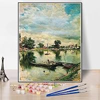 Amazon | DIY 数字油絵 ジョバンニ・ボルディーニによる川の風景画