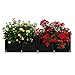 KISSTAKER Vertical Garden Planter, 4 Pockets Wall Haning Felt Planter Bags Wall Mount Planter Indoor Outdoor Planter Growing Bag (4 Horizontal)