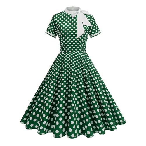 Robe de soirée à pois style rockabilly et cocktail de mariage