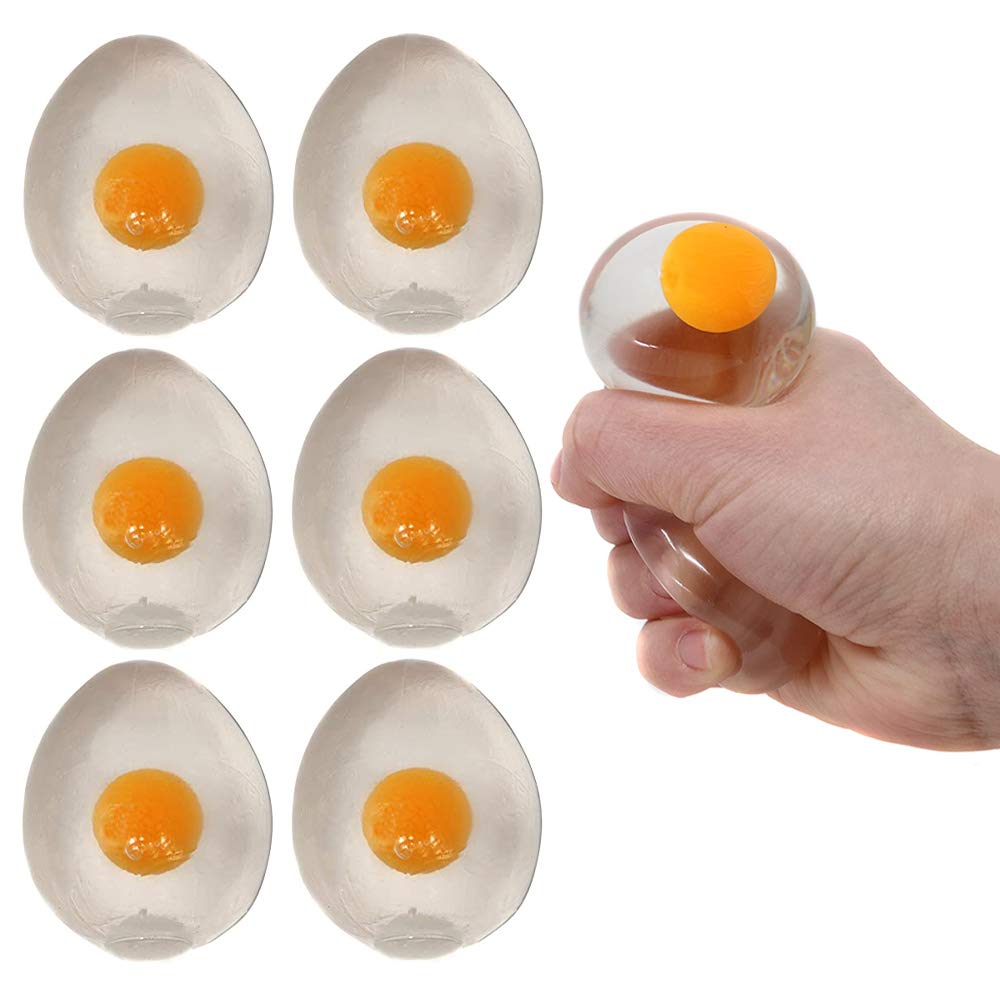 The Dreidel Company Sticky Egg Splat (Clear, 6-Pack)