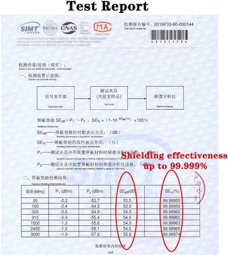 Faraday Tecido 100% Fibra de Prata 5G Tecido Anti-Radiação/Condutor/Proteção Bloqueador EMF, Tecido