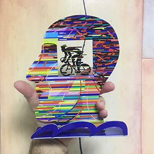 David Gerstein Armstrong Cyclisme Tête Sculpture Cover