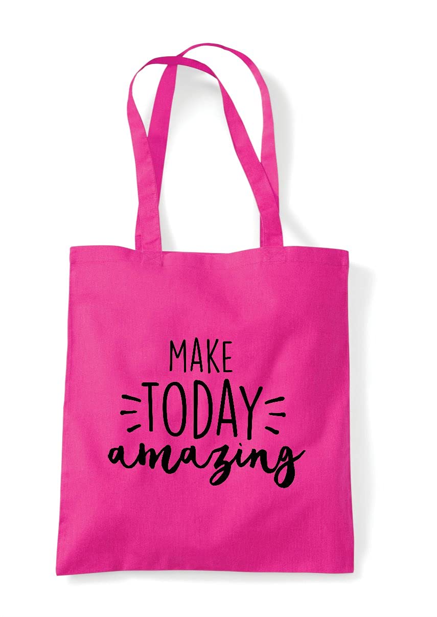 Make today amazing [CM17PMR] positive statement tote shopping bag