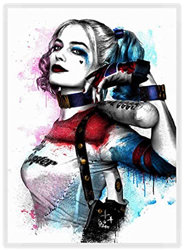 Harley Quinn Poster Mural,Tableau Abstrait,Impression sur Toile Peinture Tableau Decoration Murale Salon - Sans Cadre